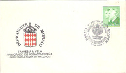 TRAVESIA A VELA  MONTECARLO-PALMA DE MALLORCA 1988 - Lettres & Documents