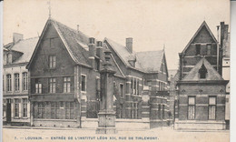 Louvain , Leuven , Entrée De L'Institut Léon XIII, Rue De Tirlemont ,( édit : Bertels , N° 7 ) - Leuven