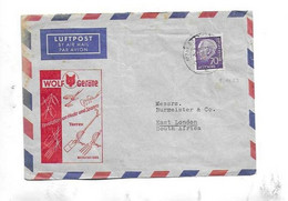 Werbebrief Aus Betzdorf Nach Südfafrika 1959 - Covers & Documents