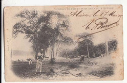 CPA  - Cote D'Ivoire - Débroussallement De La Gare Maritime à Abidjan  ( Janvier 1904)  - Carte Précurseur   : PRIX FIXE - Côte-d'Ivoire