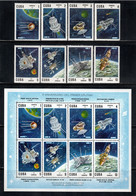 Cuba 1967 Mi# 1351-1358, Block 30 ** MNH - Soviet Space Program - América Del Norte