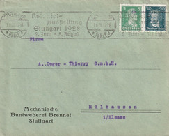 Allemagne Timbres Perforés  Sur Lettre Stuttgart 1928 - Covers & Documents