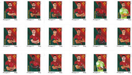 PORTUGAL MONDIAL FOOTBALL QATAR 2022- CRISTIANO RONALDO -CARNET AVEC 18 TIMBRES SOCCER FIFA WORL CUP - 18 STAMPS BOOKLET - 2022 – Qatar
