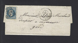 FRANCE LETTRE N° 29 Obl  AVIGNON - 1849-1876: Période Classique