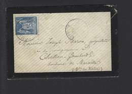 FRANCE LETTRE N° 90 Obl BASSE ALPES écrite D'ORAISON - 1877-1920: Periodo Semi Moderno