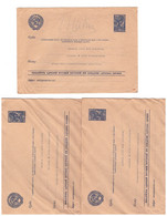 RUSSIA (USSR) > 1930's POSTAL HISTORY > LOT OF 3 POSTAL STATIONARY USED COVERS, AVIATOR - Covers & Documents