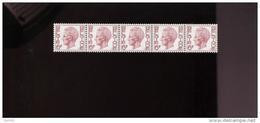 Belgie Rolzegels Elstrom Boudewijn R62 1646P5 Strook Van 5 Met Nummer - Coil Stamps