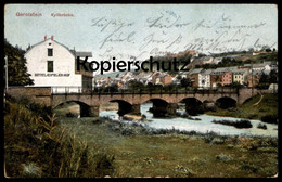 ALTE POSTKARTE GEROLSTEIN EIFEL KYLLBRÜCKE HOTEL EIFELER HOF 1911 Brücke Ansichtskarte AK Postcard Cpa - Gerolstein