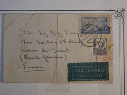 BN7  ESPANA  BELLE LETTRE CENSUREE  1939 A SALIES    FRANCE ++ + AFFRANCH. INTERESSANT - Republikeinse Censuur