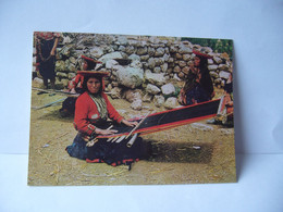 TELAR PRIMITIVO PRIMITIVE BACK STRAP LOOM CUSCO PERU PEROU CPM 1980 - Pérou