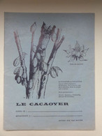 Cahier écolier (écrit) Offert Par Chocolats Van Houten- Couverture Illustrée Avec Dessins De Cacaoyer - Avant 1960 -TTB - Papeterie