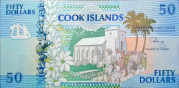 COOK ISLANDS 50 DOLLARS 1992 P 10 UNC SC NUEVO - Isole Cook