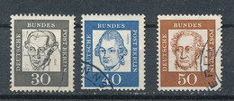 Berlin West Mi. 206 - 208 Gest. Kant Philosoph + Lessing Dichter + Goethe Dichter - Gebraucht