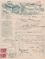 FACTURE De LA MALTERIE- DISTILLERIE GUSTAVE PRANGER-NAVEZ  à LEVAL - BINCHE 1939-pour BRASSEUR à LESSINES - Invoices