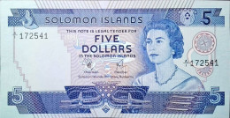 SOLOMON ISLANDS 5 DOLLARS 1977 P 6 UNC SC NUEVO - Salomonseilanden