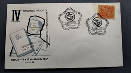 PORTUGAL COVER - 4º CONGRESSO MEDICO DE RADIOLOGISTAS E ELECTROLOGISTAS LISBOA 1957 (PLB#03-84) - Postal Logo & Postmarks