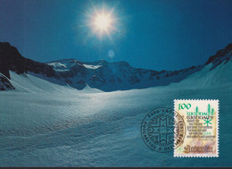 1993 Liechtenstein MC 120 Mi:LI 1075°, Yt:LI 1016°, Zum:LI 1017°, Weihnachten, R.A. Schröder, Gedicht, Winterlandschaft - Covers & Documents