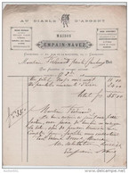 00409a Charleroi 1881 Facture Maison Empain-Navez ''Au Diable D'Argent'' Pour Mr Ferdinant Peintre - Other & Unclassified