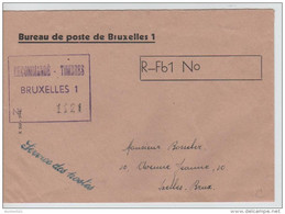 00568a Bruxelles-Brussel Franchise Recom. Gff Service Des Postes V. Ixelles - Zonder Portkosten