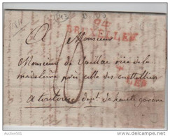 00747a Bruxelles 94 1811 Précurseur - Voorloper 10 Déc. V. Dept De Haute Garonne - 1794-1814 (Période Française)