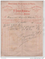 00909a Charleroi 1909 Facture F.Soyeur-Moreau Horlogerie, Bijouterie En Gros état Moyen - Other & Unclassified
