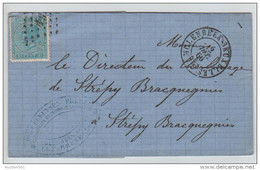 01535a Molenbeek 1866 LP64 TP18 V. Strépy-Bracquegnies C. Arrivée - Postmarks - Points