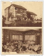 07199 Nadrin - Hôtel Du Hérou - Carte-lettre Illustrée En 1933 - Houffalize