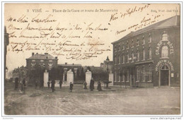 08152g HOTEL - Place De La GARE - Route De Maestricht - Visé - 1905 - Visé