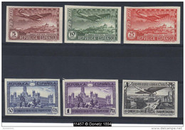 11457 Congrès Union Postale (C.U.P.P.) Non Dentelé Y.T. : P.A. 84a / 89a * Edifil 614/19* SD - Unused Stamps