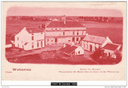 11647g HOTEL Du Musée - Panorama De Mont-Saint-Jean - Waterloo - Carte Précurseur - Waterloo