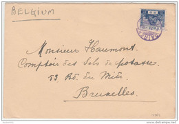 13564 DAIREN I.J.P.O. à Bruxelles BELGIUM 1938 (?) - Briefe U. Dokumente