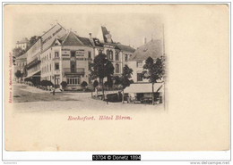 13704g HOTEL BIRON - Bureau De Omnibus Pour Chemin De Fer Et Les Grottes - Rochefort - Rochefort
