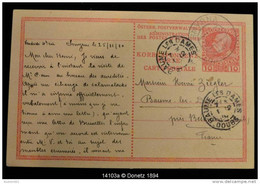 14103 GSK 10 Centimes Smyrne à Baume-les-dames 26/11/1910 - Levant Autrichien