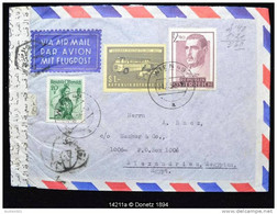 14211 NACH ÄGYPTEN FLUGPOST Vienne 3 à Alexandrie, Censure égyptienne  21/06/1957 - 1945-60 Briefe U. Dokumente