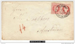 14649 KRAKOW BANHOF Uprated Austria Stationery Envelope To AMSTERDAM 1872 - Cartas & Documentos