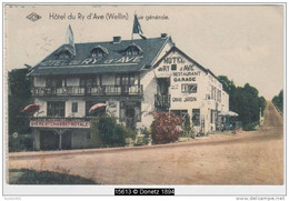 15613g HOTEL Du RY D'AVE - Restaurant - Jardin - Bieres - Garage - Wellin - Carte Colorisée - Wellin