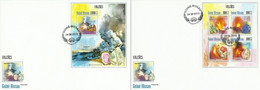 Guinea Bissau 2013, Vulcans And Minerals, 2FDC - Volcans