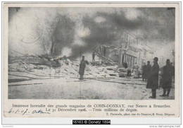 16163g COHN-DONNAY - Incendie Des Grands Magasins - Rue Neuve - 1906 - Bruselas (Ciudad)