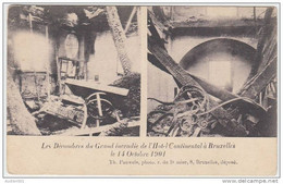 17594g HOTEL Continental - Décombres - Incendie 14 Octobre 1901 - Bruxelles - Brussel (Stad)