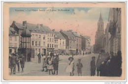 17946g PLACE SAUCY - EGLISE St-Antoine - Verviers - Colorisé - Verviers