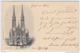 18957g VIENNE - Votivkirche - 1897 - Ringstrasse