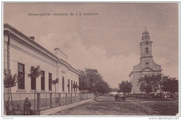 19248g BESSENYÖTELKI Népiskola és R. K. Templom - Hungría