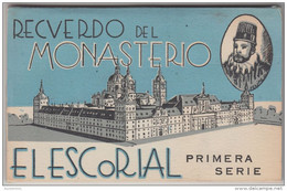 19406g EL ESCORIAL - Recuerdo Del MONASTERIO - Primera Serie - Pochette 10/12 - Madrid