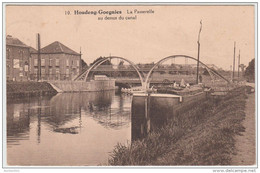 20546g PASSERELLE Au Dessus Du CANAL - Houdeng-Goegnies - La Louvière