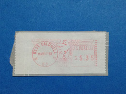1993 Stati Uniti America Usa Affrancatura Meccanica Red West Caldwell Nj 5.35 Us Postage - Used Stamps
