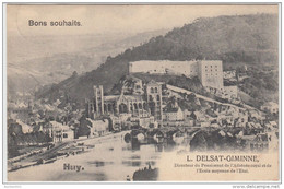 21228g PONT - Panorama - Huy - "L. Delsat-Giminne Directeur Pensionnat De L'Athénée Royal Ecole Moyenne De L'Etat" - Huy