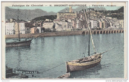 22244g CHOCOLAT H. ANGENOT-HOUPRESSE - Verviers - Carte Publicitaire - Menton Ville Et Port - Verviers