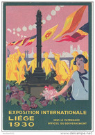 22379g EXPOSITION INTERNATIONALE De Liége 1930 - Carte Publicitaire - 14.8x10.4c - Liège