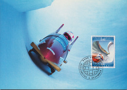 1993 Liechtenstein MC 121 Mi:LI 1078°, Yt:LI 1019°, Zum:LI 1020°, Olymp. Winterspiele Lillehammer 1994, Bob - Brieven En Documenten