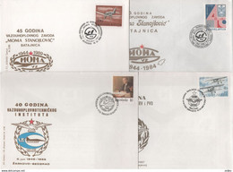 Yugoslavia, Instituti I Zavodi RZ I PZO, Institutes Of Yugoslav Air Force Belgrade, Zarkovo, Rajlovac, Batajnica - Lettres & Documents